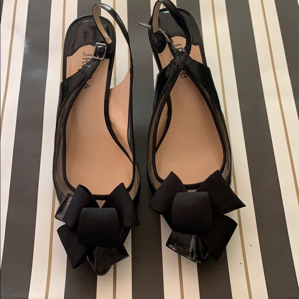 J. RENEE Slingback Bow Heels (sz 11WW)